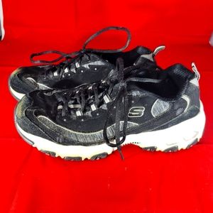 Skechers Sneakers Black/Grey D'lites Air Cooled Memory Foam Women's US Size 8.5